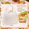 LEDAOU Insulated Lunch Box Women Reusable Lunch Bag Cord Lunch