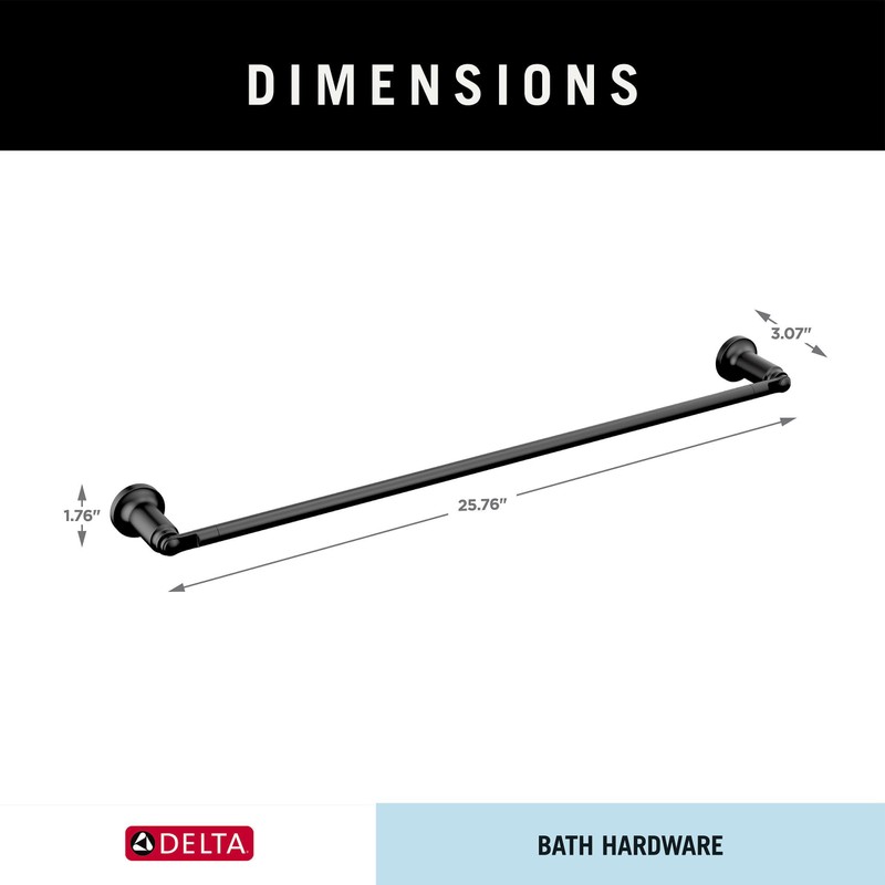 Delta 73524-BL Saylor Hardware bar, Matte Black