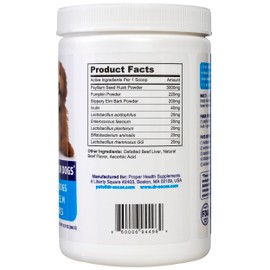 Dr. Oscar Gut Health for Dogs, Fiber for Dogs, Slippery Elm, Probiotics for Digestive Health, Psyllium Husk, Helps Maintain Regular Bowel Movement & Stool Quality, Powder 12.7 OZ, 360 Grams, 90 Scoops