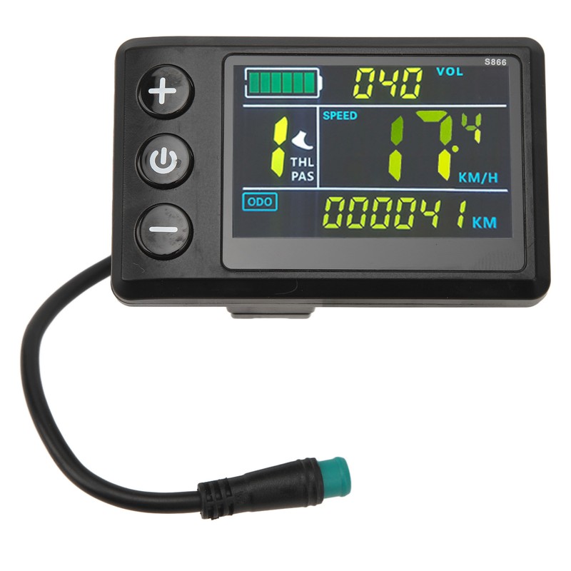 Electric Bike LCD Display Meter ABS Waterproof LCD S866 Electric