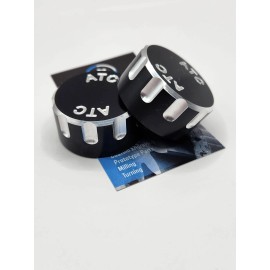 Mike's Custom Machine Work, LLC HONDA ATC250R 250R FRONT FORK CAP BILLET ALUMINUM 1985 1986 ATC Black