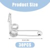 SUPERFINDINGS 30PCS Double Return Torsion Spring Wire Diameter 1.2mm Perm