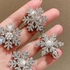 TUCEWP 10Pcs Snowflake Hair Clip for Women Girls Cute Hair