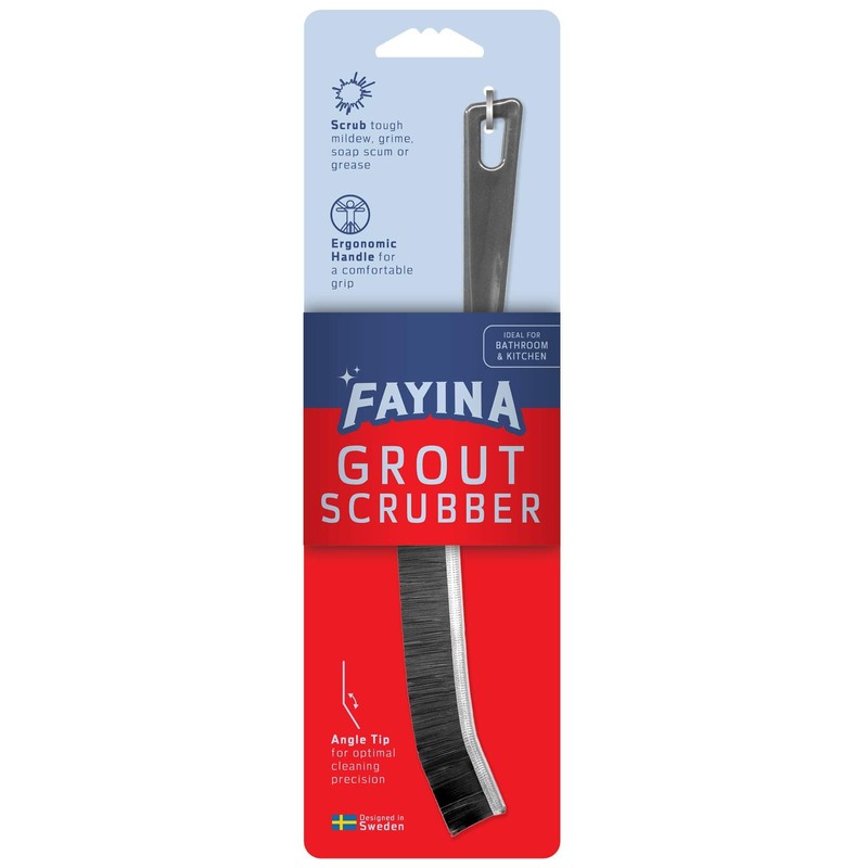 FAYINA Grout Cleaner Scrub Brush Deep Tile Joints - Stiff