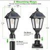 Benany Solar Post Lights Outdoor, Aluminium Solar Lamp Post Light