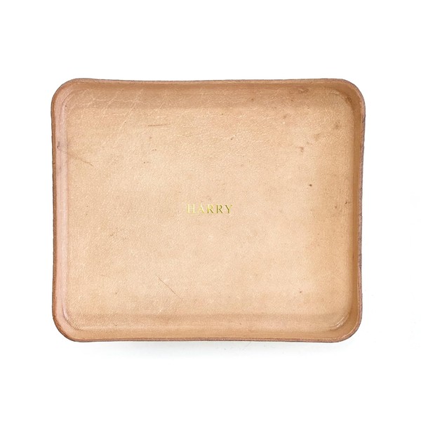 Molded Leather Valet Tray l Desk Organizer l Jewelry Tray