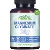 Magnesium Glycinate Capsules Supplement - Vegan, 100% Pure, No Filler