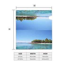 Magnetic Mailbox Cover Fiji Island and Clear Sea Post Letter Box Cover Decorative Mailbox Wrap Mail Box Post Cover for Home Outside Welcome Garden Decor Letter Post Cover 21''x18''