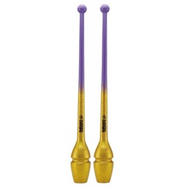 SASAKI - STRM-34GH-F - Limited Edition Gradation Rubber Clubs - Rhythmic Gymnast - Purple x Yellow Gold [PPxYGD], Rhythmic Gymnastics