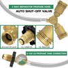 12FT Propane Hose with Propane Splitter 2 Way POL Tank