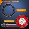 Nilight 2PCS 4 Inch Round Red White LED Trailer Tail