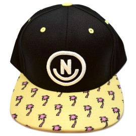 Neff Mens Daily Smile Black Lemonade Trees Snapback Cap Hat New