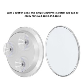 Yunir Espejo de Mano con Aumento de 30 Aumentos, Espejo de Aumento Portátil de Viaje de 6 Pulgadas con 3 Ventosas de Montaje, Mini Espejo Cosmético de Pared para Maquillaje, Afeitado,