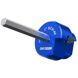 DAYDOOR PVC Pipe Reamer, 1'' Fitting Saver, Professional Plumbing Tool Fit into Standard 1/2" Drill, Socket Savers for Sch. 40 PVC, CPVC or ABS Socket Hub Removing