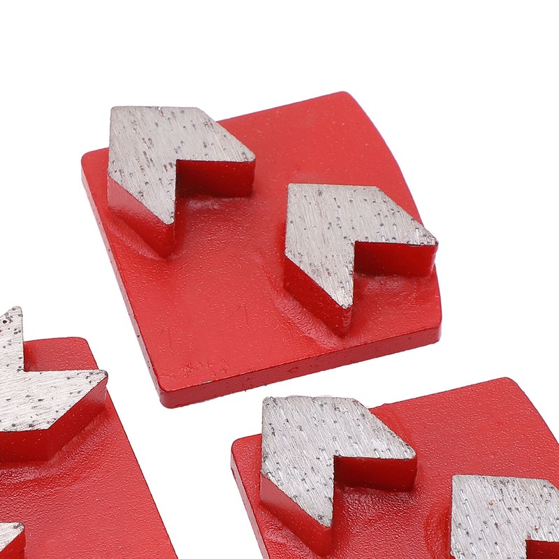 3Pcs Diamond Grinding Shoes Dovetail Concrete Aggreesive Cutting 2 Arrow