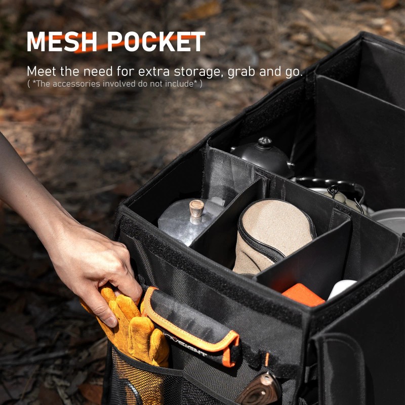 NOVSIGHT Universal Car Trunk Cargo Organizer Collapsible Foldable for Camping