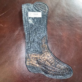 Union Trading Company VINTAGE 1989 UNION TRADING CO. SEQUINED WESTERN COWBOY / COWGIRL BOOT PATCH~NOS