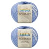 100% Organic Cotton, Multicoloured Yarn, Needles 2.5-3, Sesia Organic Bimbo,