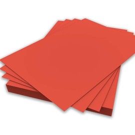 A4 Red Colour Paper 80gsm Sheets Double Sided Printer Paper Copier Origami Flyers Drawing School Office Printing 210mm x 297mm (A4 Red Paper - 80gsm - 50 Sheets)