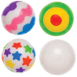 Baker Ross AT933 Design Your Own Light Up Bouncy Balls - Pack of 4, For Kids Arts and Crafts Projects