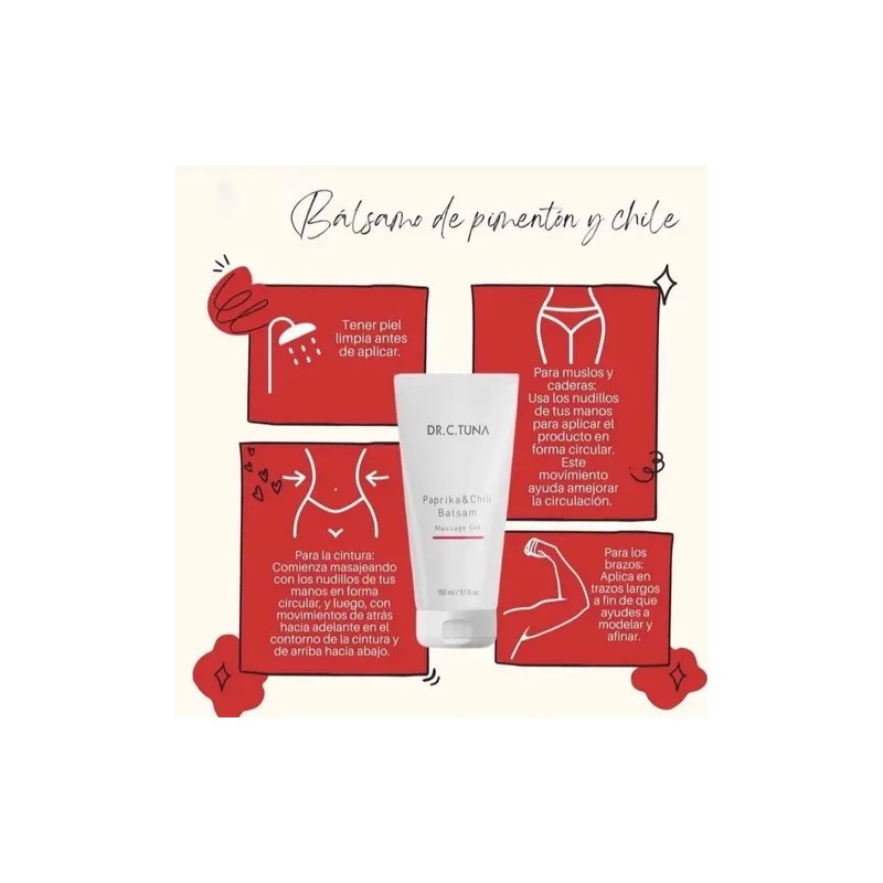 Gel Masaje Paprika & Chile Flacidez Y Celulitis 2pz Farmasi