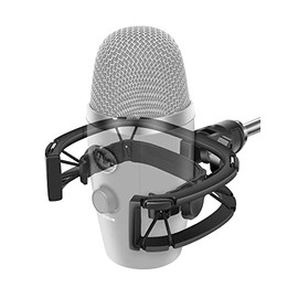 Borenbuir Yeti Nano Shock Mount with Pop Filter, [Custom Built for Yeti Nano Mic] Anti-Vibration Suspension Shock Mount Holder Clip Compatible with Blue Yeti Nano Microphones