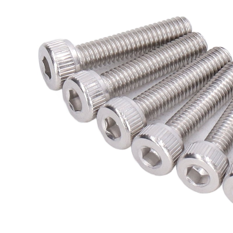 100Pcs Hex Socket Head Cap Screws Galvanized Steel Screw Kit