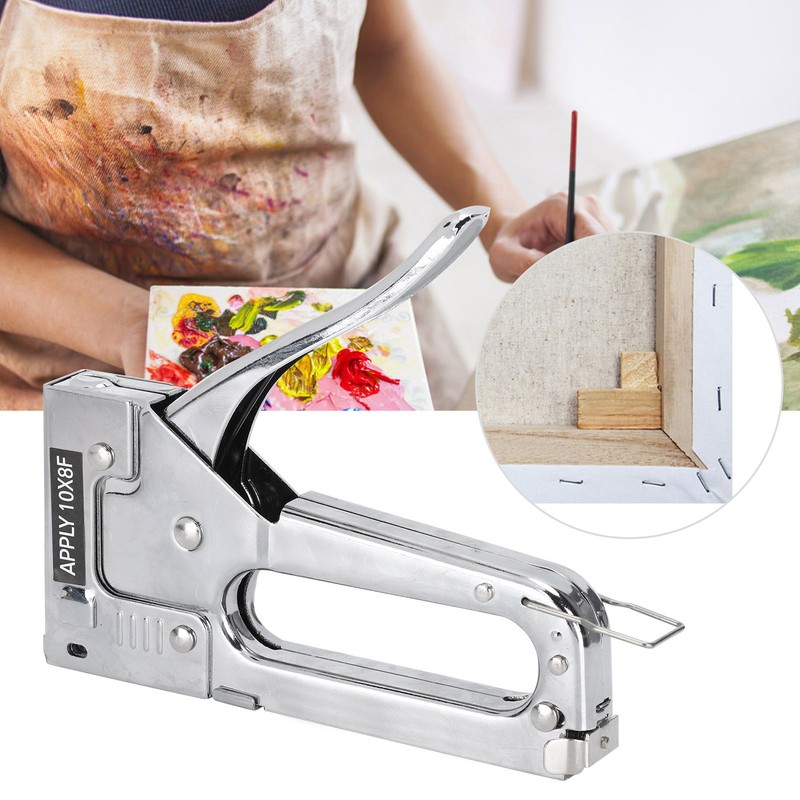 Manual Stapler MultiFunction Iron Stainless Steel Hand Operated Nailing Equipment