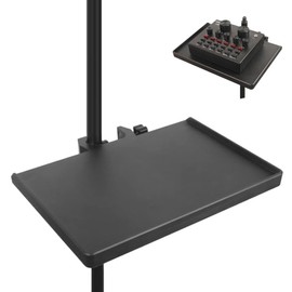 Microphone Stand Tray Sound Card Tray Clamp-On Rack Tray Holder With Threaded Clamp Clip Fit for Most Microphones Stand for Stage, Live Streaming, Recording for Music Sheet Tripod Bracket Accessories