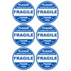 2 inch 300 PCS Blue Fragile Handle with Love Labels
