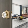 Gobrico Privacy Door Knobs Crystal Door Locksets Without Key Bath/Bed