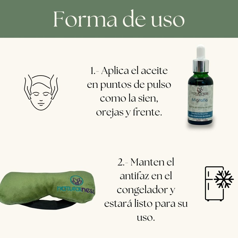 Naturalness - Compresa en forma de antifaz para dolores de