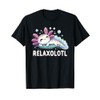 Relaxolotl Axolotl Lovers Cute Animals Relaxing Cute Axolotl T-Shirt, black