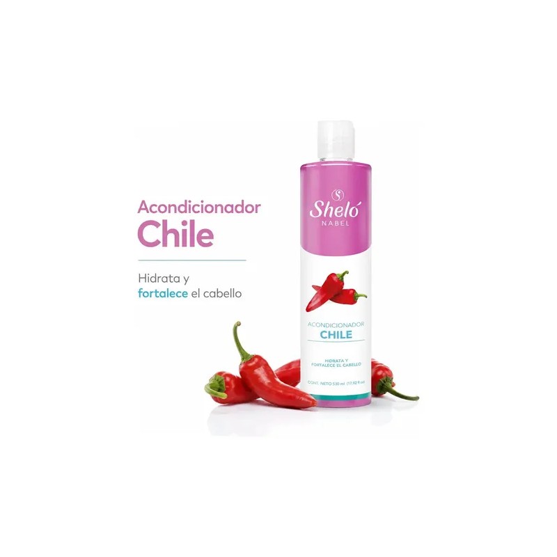 Acondicionador De Chile Sheló Nabel Crece Cabello Anticaída