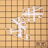 Set of 2 Snowboard Cookie Cutters (Snowboarder and Snow Goggles)