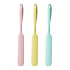 LVYKING 3 Pcs Silicone Jar Spatula, Jam Cheese Spatula with