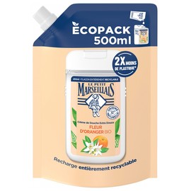 Le Petit Marseillais Orange Blossom Extra Gentle Shower Cream Organic Eco-Refill 500 ml