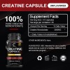 Pure Creatine Monohydrate Capsules - 270 Capsules, 3,500mg per Serving