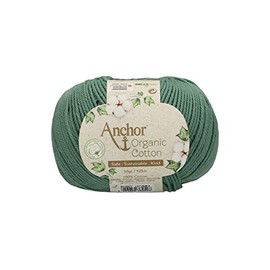 Anchor Organic Cotton, 50 g, Thickness: 4, Design: 125 m Emerald Lake Crochet Yarn