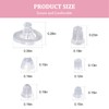 BIDEX 600 PCS Clear Silicone Backs for Studs and Droopy