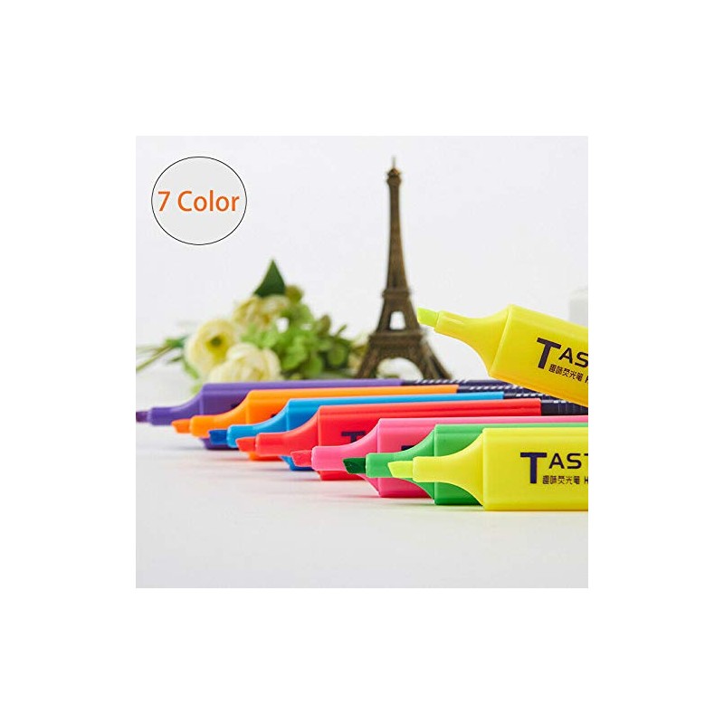 Pack of 8 Original Pastel Highlighters, Colourful, Highlighters, Bright Colours