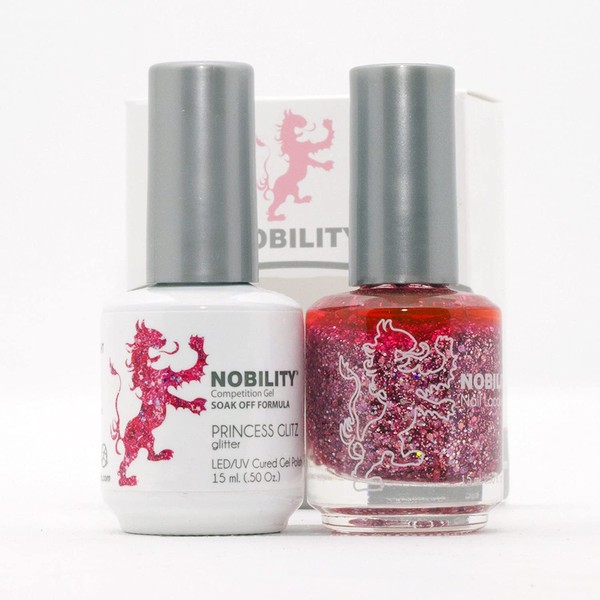 Lechat Nobility – Gel Polish & Nail Lacquer Set (Glitter Collection) (Princess Glitz (NBCS071))