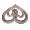 Wooden Sculpture Wall Art Handshake Craft Statue for Home Office