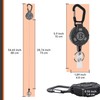 Bemece 2 Pack Retractable Keychain, Retractable Lanyard includes Key Belt