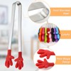 Shindel Small Tongs, 5.1 Inch Mini Tongs for Kids, Cute