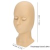 Eyelash Extension Mannequin Head with 3 Pairs of Removable Eyelids,