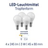 Müller-Licht LED Tropfenform E14, 3W ersetzt 25 W, weiß