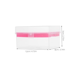 Ciieeo Plastic Pipette Tip Storage Box with Transparent Lid Holder for Laboratory Use Space Saving Compact Design Multipurpose Container for Scientific Research and Small Lab Supplies