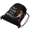 JYTAPP Runner Drawstring Bag Marathon Running Gifts Eat Sleep Run