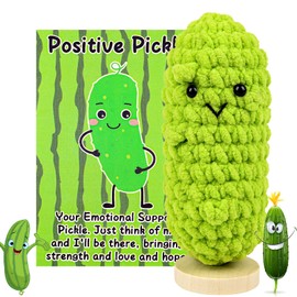 Yizemay Emotional Support Gift Pickle, Weird Good Luck Cute Romantic Funny Gifts for Women, Secret Santa Gifts for Women Men, Pocket Hug Worry Doll Gifts for Friends Family.